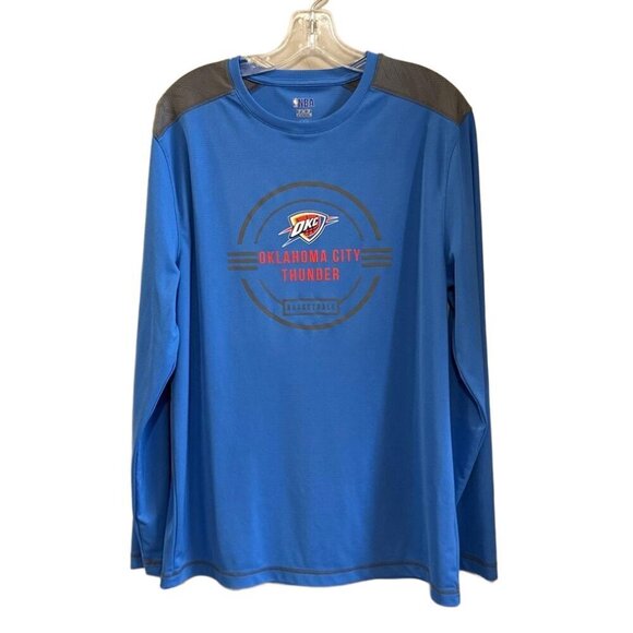 Men's Oklahoma City Thunder NBA Long Sleeve Performance Shirt. Size Large - Picture 1 of 6